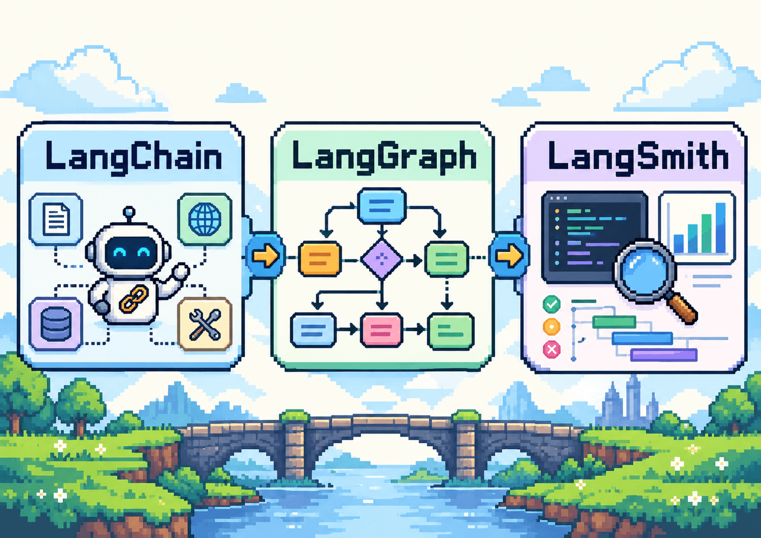 LangChain vs LangGraph vs LangSmith